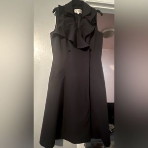 Fabulous Sleeveless Navy Blue Coat Dress